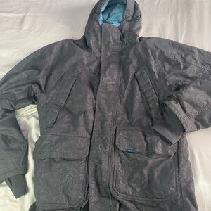 Vans Black Ski & Snowboard Jacket with Hood Size Medium